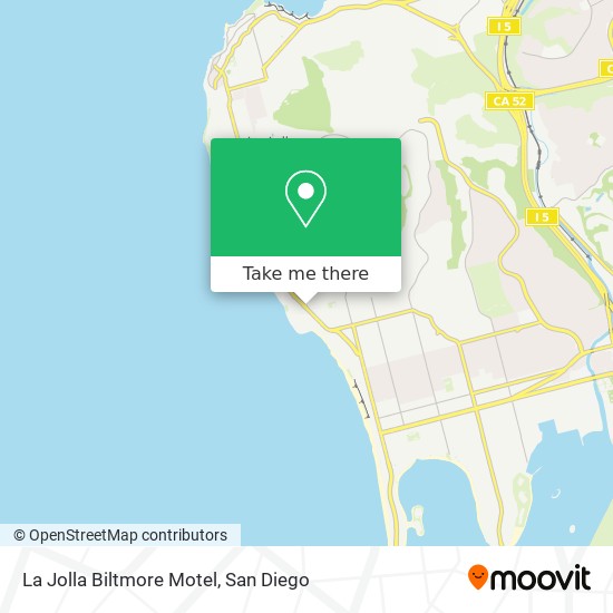 La Jolla Biltmore Motel map