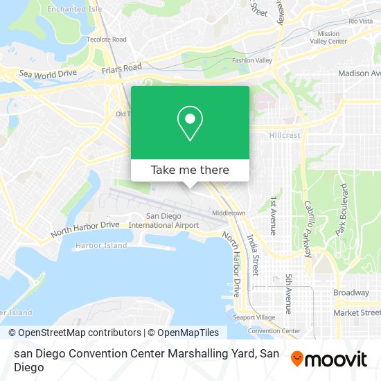 Mapa de san Diego Convention Center Marshalling Yard