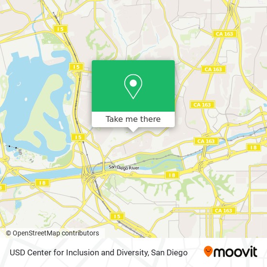 Mapa de USD Center for Inclusion and Diversity