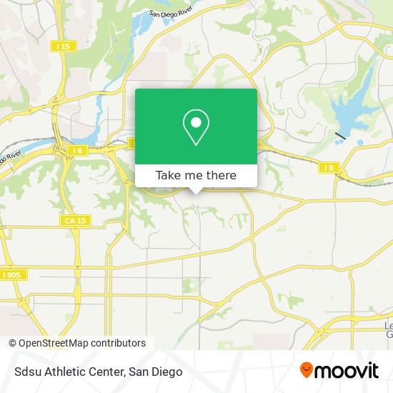 Mapa de Sdsu Athletic Center