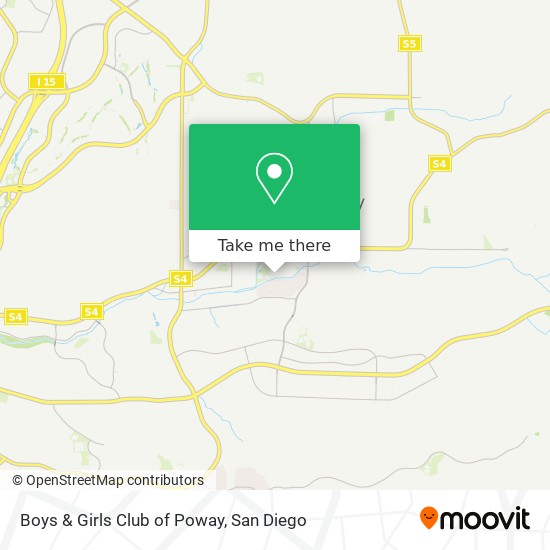 Mapa de Boys & Girls Club of Poway