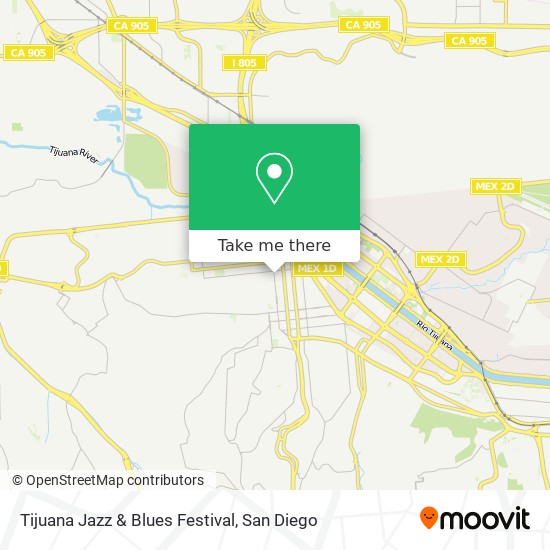 Mapa de Tijuana Jazz & Blues Festival