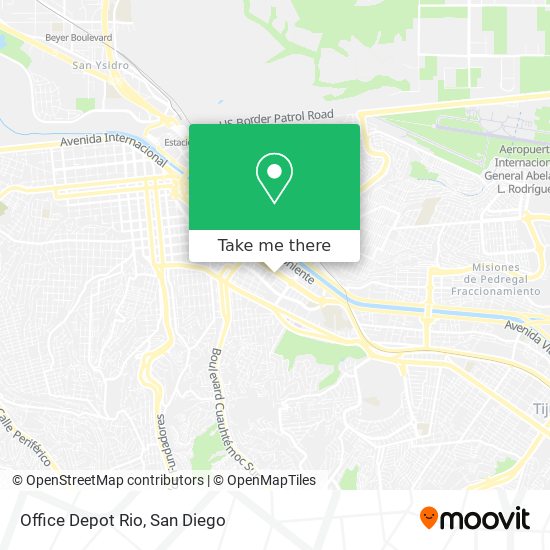 Office Depot Rio map