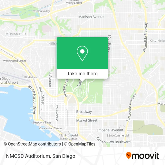 NMCSD Auditorium map