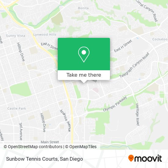 Sunbow Tennis Courts map