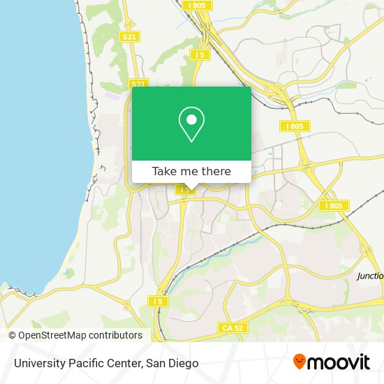 University Pacific Center map