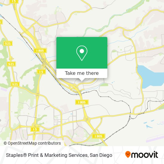 Mapa de Staples® Print & Marketing Services