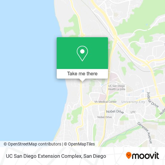 Mapa de UC San Diego Extension Complex