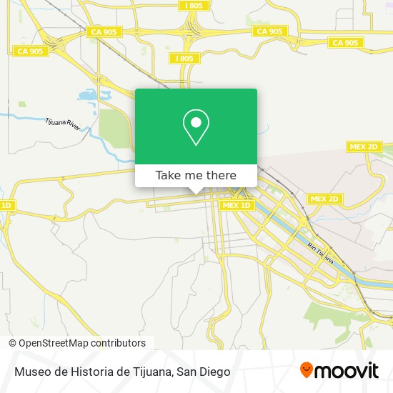 Mapa de Museo de Historia de Tijuana