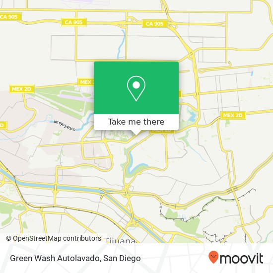 Green Wash Autolavado map