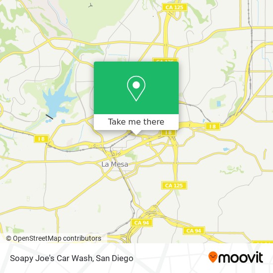 Soapy Joe's Car Wash map