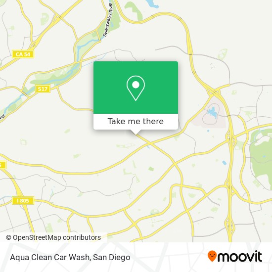 Mapa de Aqua Clean Car Wash