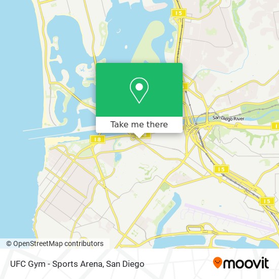 Mapa de UFC Gym - Sports Arena