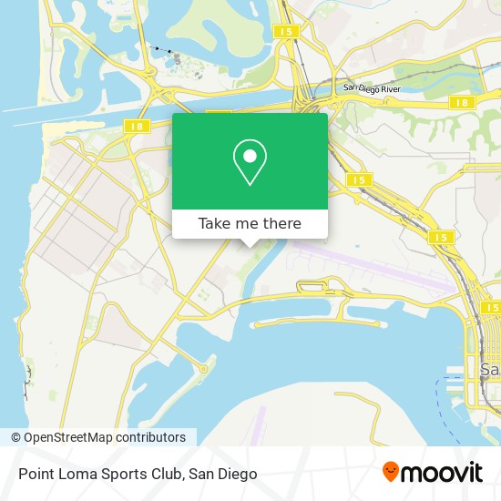 Point Loma Sports Club map