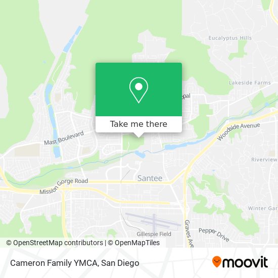Cameron Family YMCA map