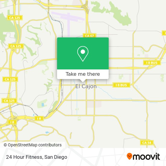 24 Hour Fitness map