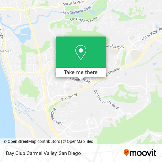 Mapa de Bay Club Carmel Valley