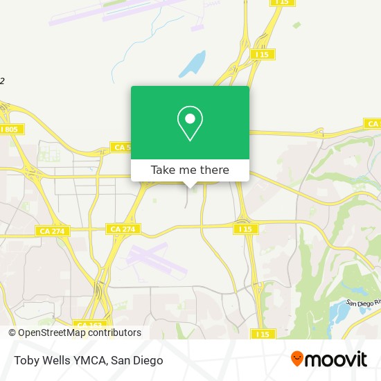 Mapa de Toby Wells YMCA