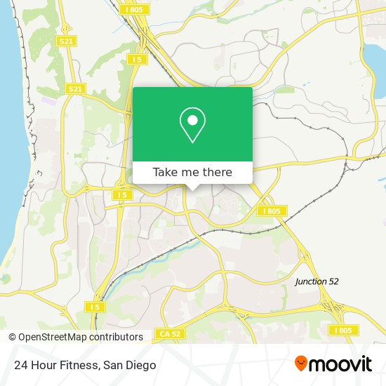 Mapa de 24 Hour Fitness