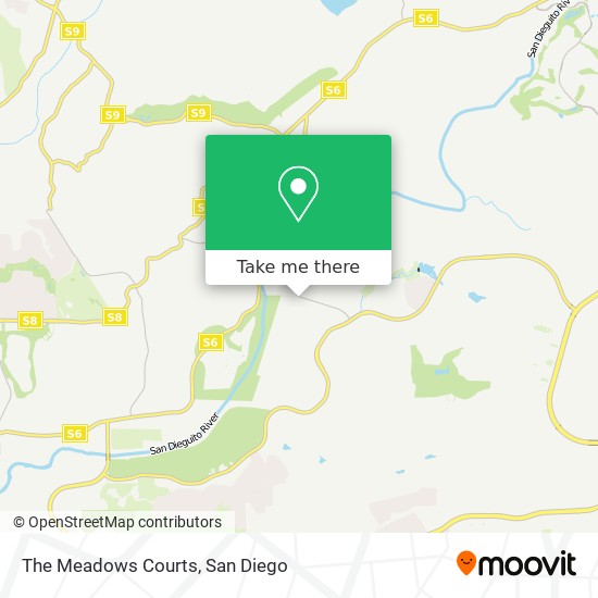 The Meadows Courts map