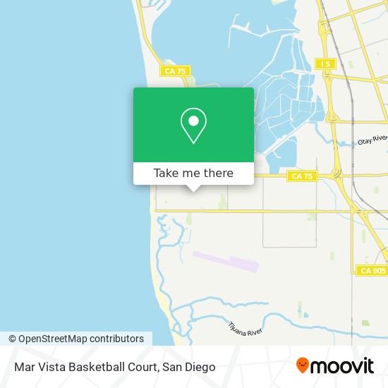 Mar Vista Basketball Court map
