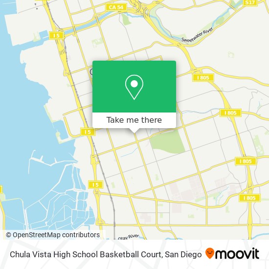 Chula Vista High School Basketball Court map
