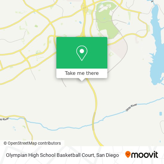 Mapa de Olympian High School Basketball Court