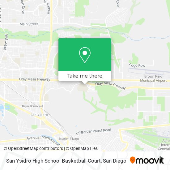 Mapa de San Ysidro High School Basketball Court