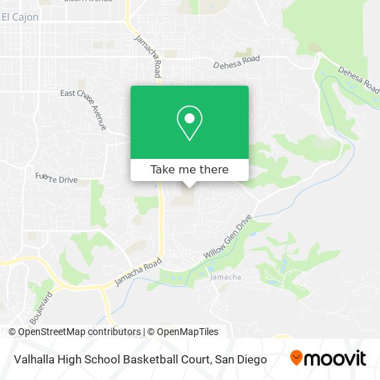 Valhalla High School Basketball Court map