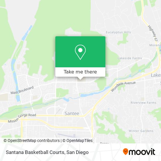 Mapa de Santana Basketball Courts