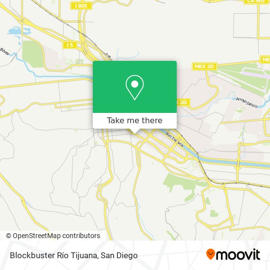 Mapa de Blockbuster Río Tijuana