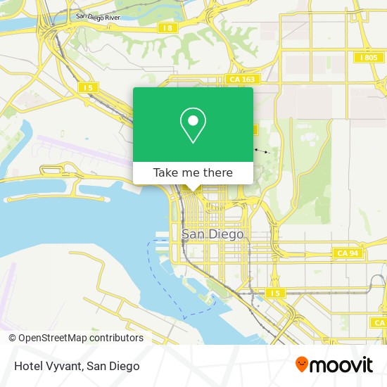 Hotel Vyvant map