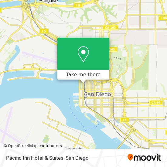 Pacific Inn Hotel & Suites map