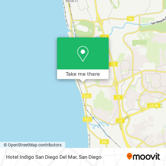 Hotel Indigo San Diego Del Mar map