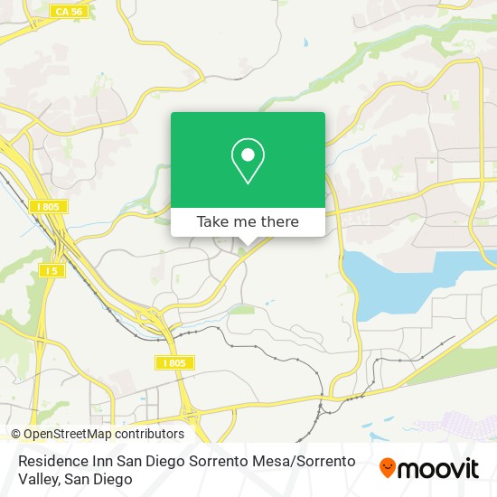 Mapa de Residence Inn San Diego Sorrento Mesa / Sorrento Valley
