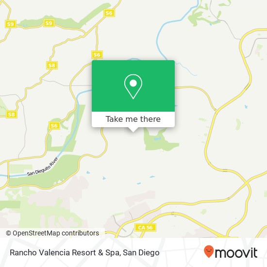 Rancho Valencia Resort & Spa map