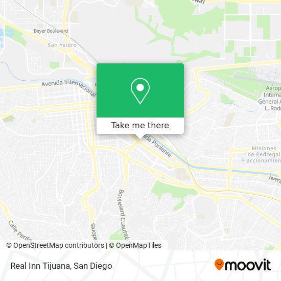 Real Inn Tijuana map