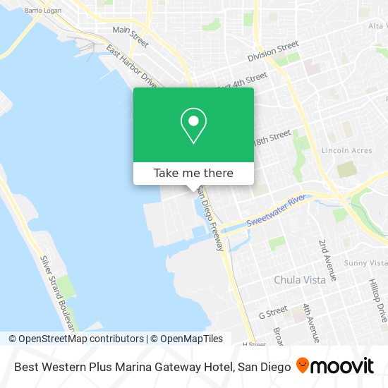 Best Western Plus Marina Gateway Hotel map