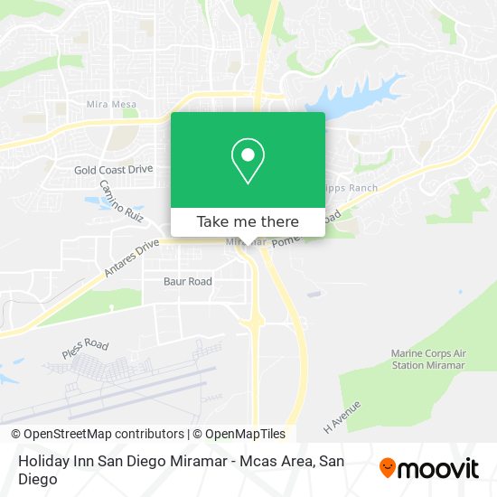Mapa de Holiday Inn San Diego Miramar - Mcas Area