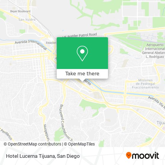 Hotel Lucerna Tijuana map