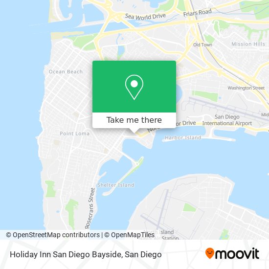 Holiday Inn San Diego Bayside map