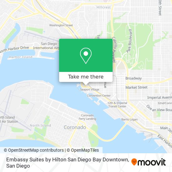 Mapa de Embassy Suites by Hilton San Diego Bay Downtown