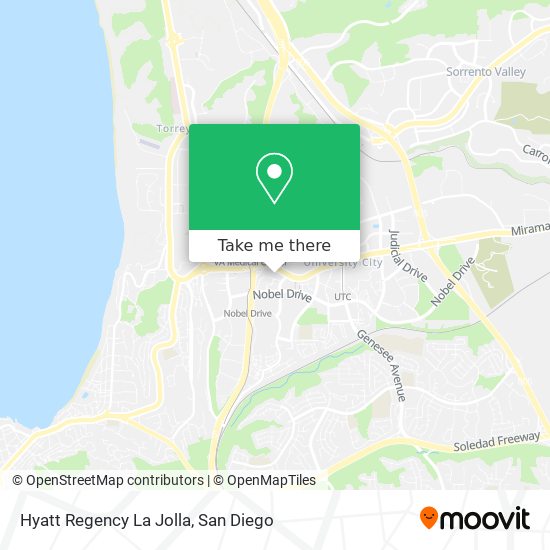 Hyatt Regency La Jolla map