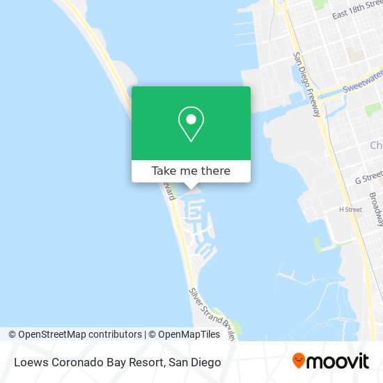 Loews Coronado Bay Resort map