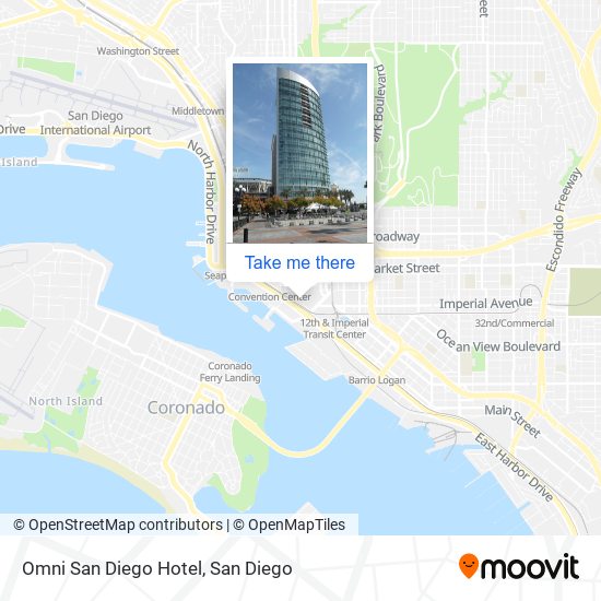 Mapa de Omni San Diego Hotel