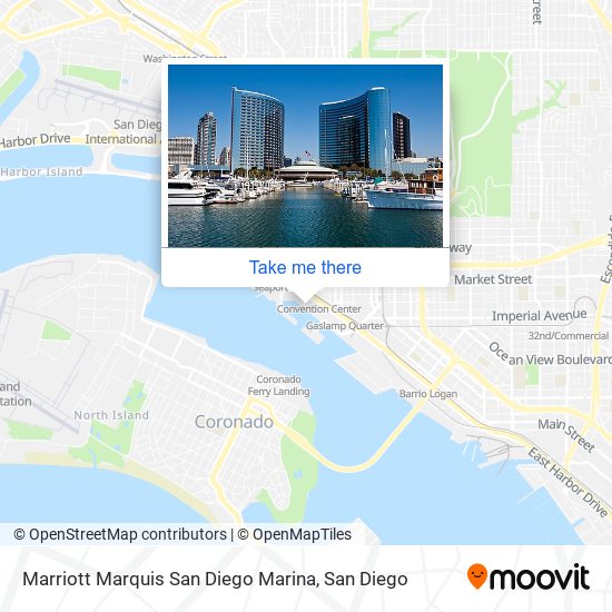 Mapa de Marriott Marquis San Diego Marina