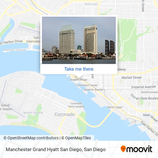 Manchester Grand Hyatt San Diego map
