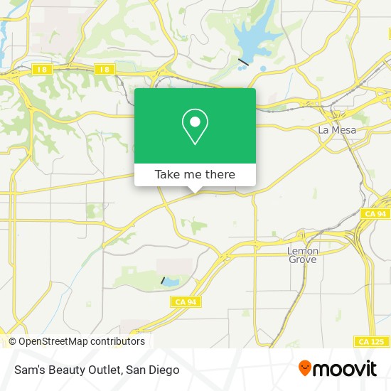 Mapa de Sam's Beauty Outlet