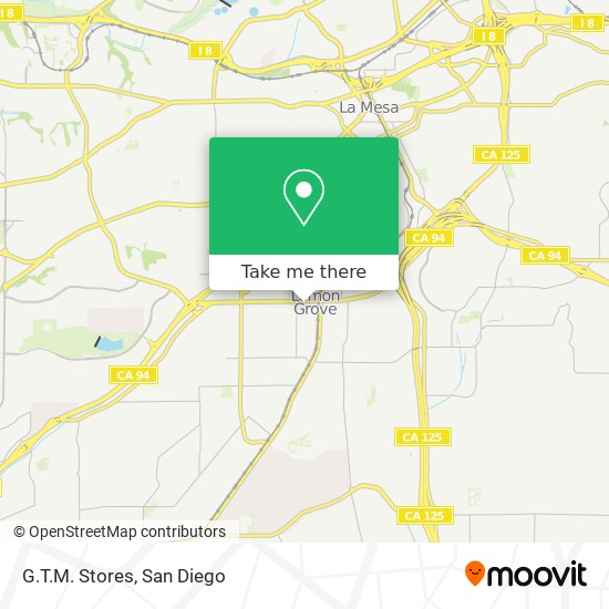 G.T.M. Stores map