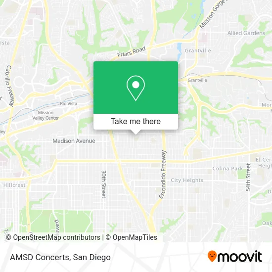 AMSD Concerts map